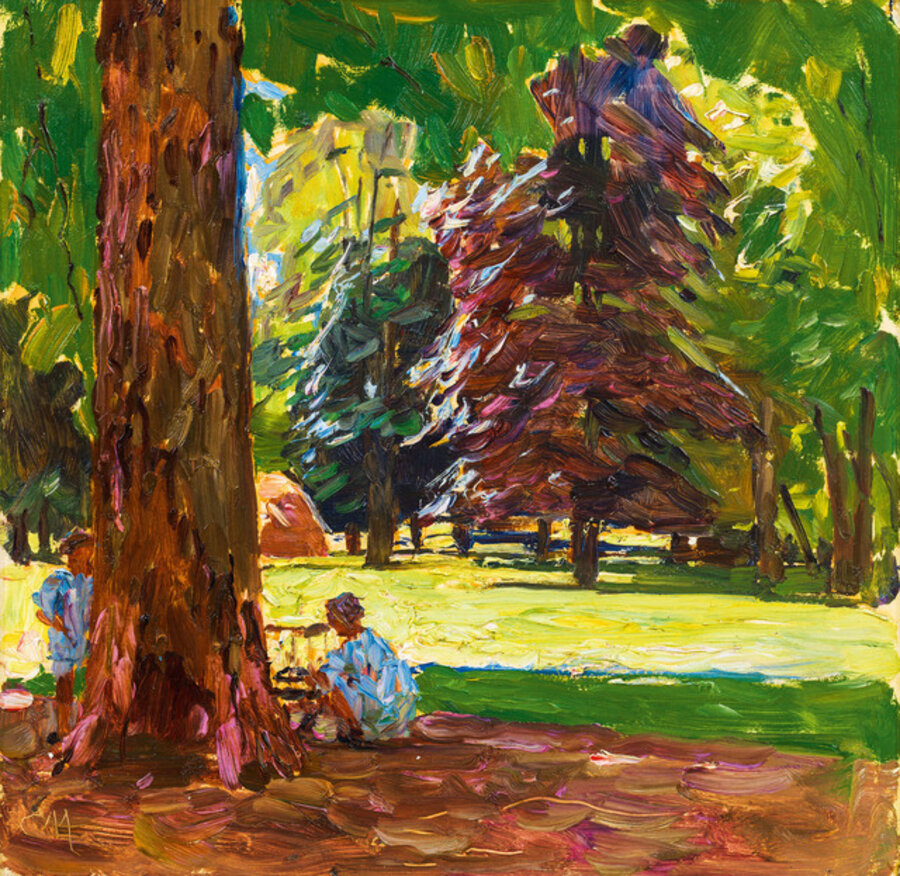 Playing children on a summer's day