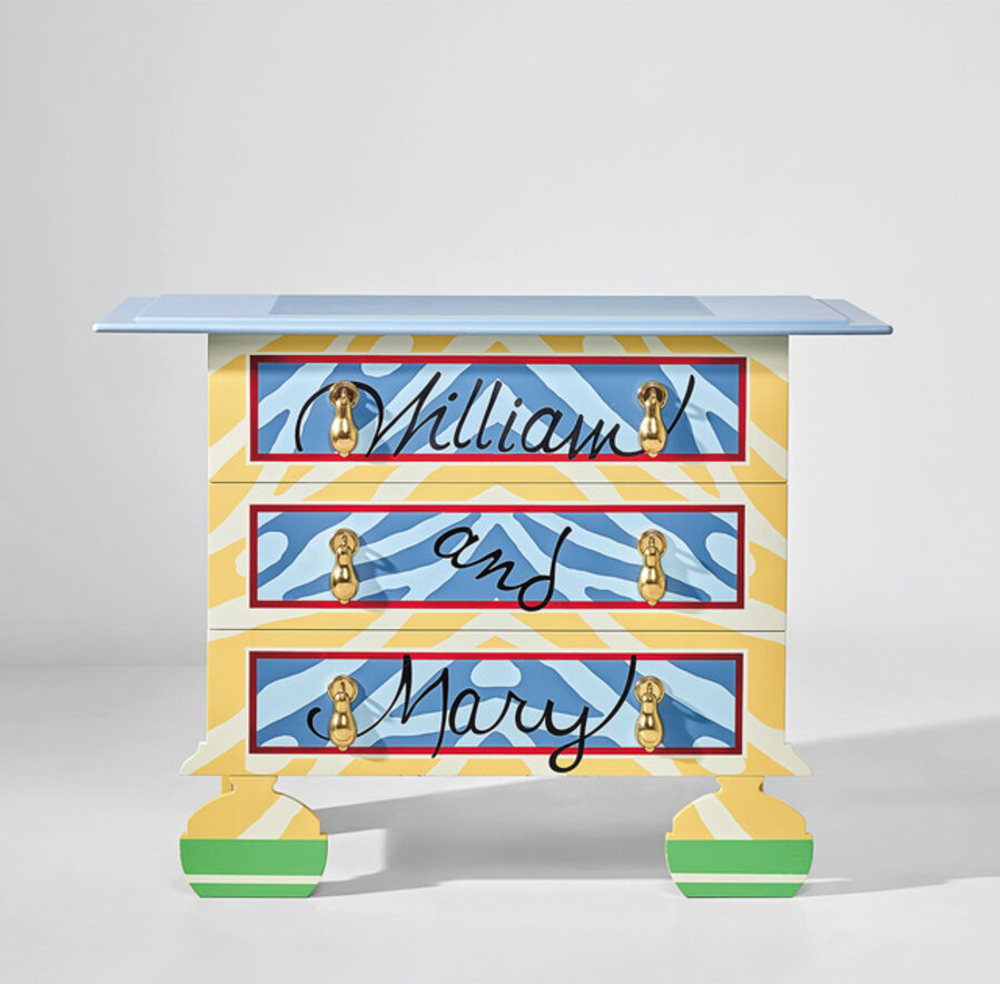 William and Mary bureau, designed for the XVII International Triennale, Milan