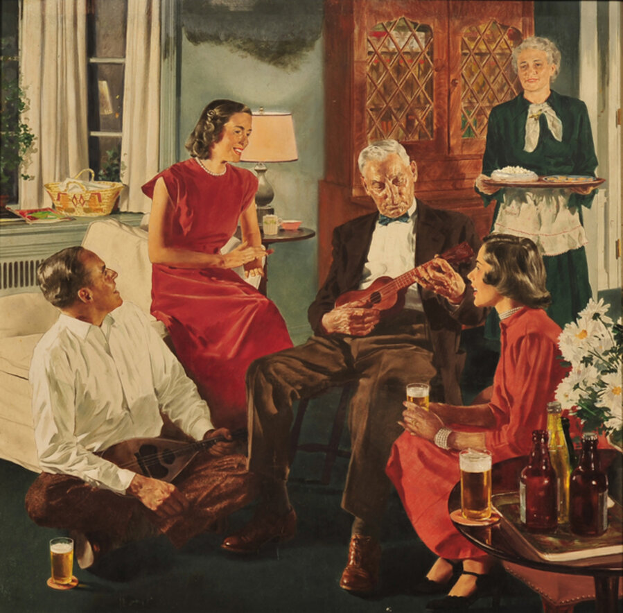 The Family Gathering, Beer Belongs Advertisment