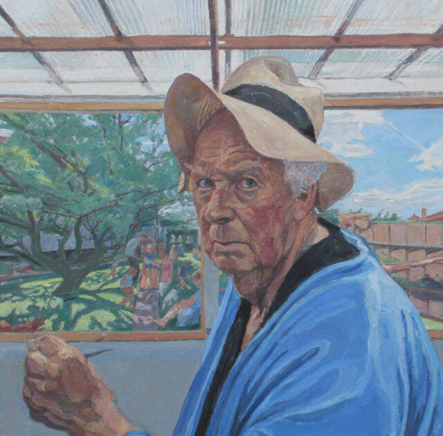 Self Portrait in a Straw Hat