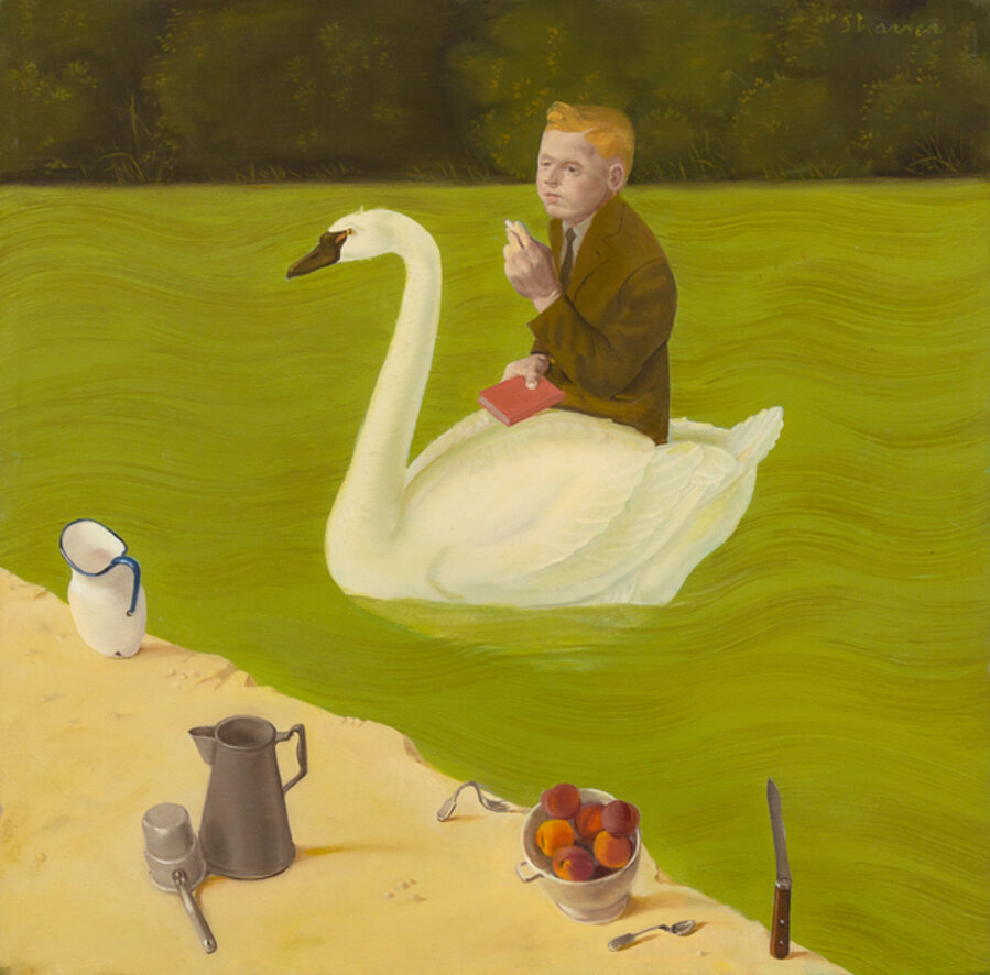 Poet in Swan Boat