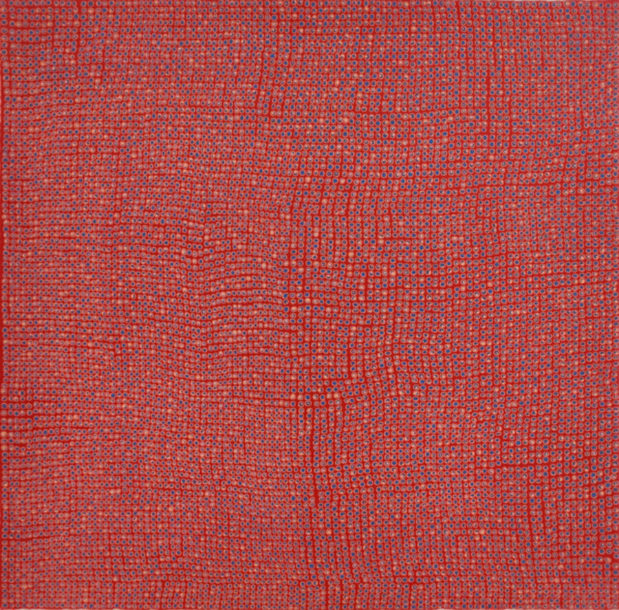 CORAL ROCK AND SEAPORT BLUE ON HERITAGE RED