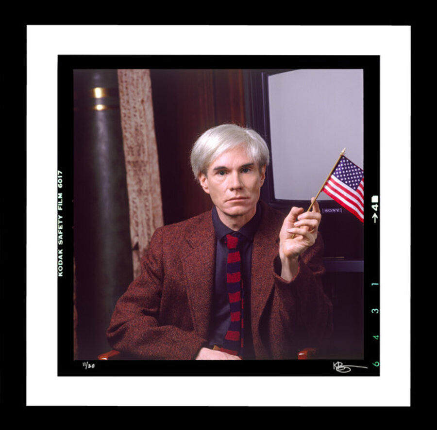 'Lost Warhols: American Flag' Medium