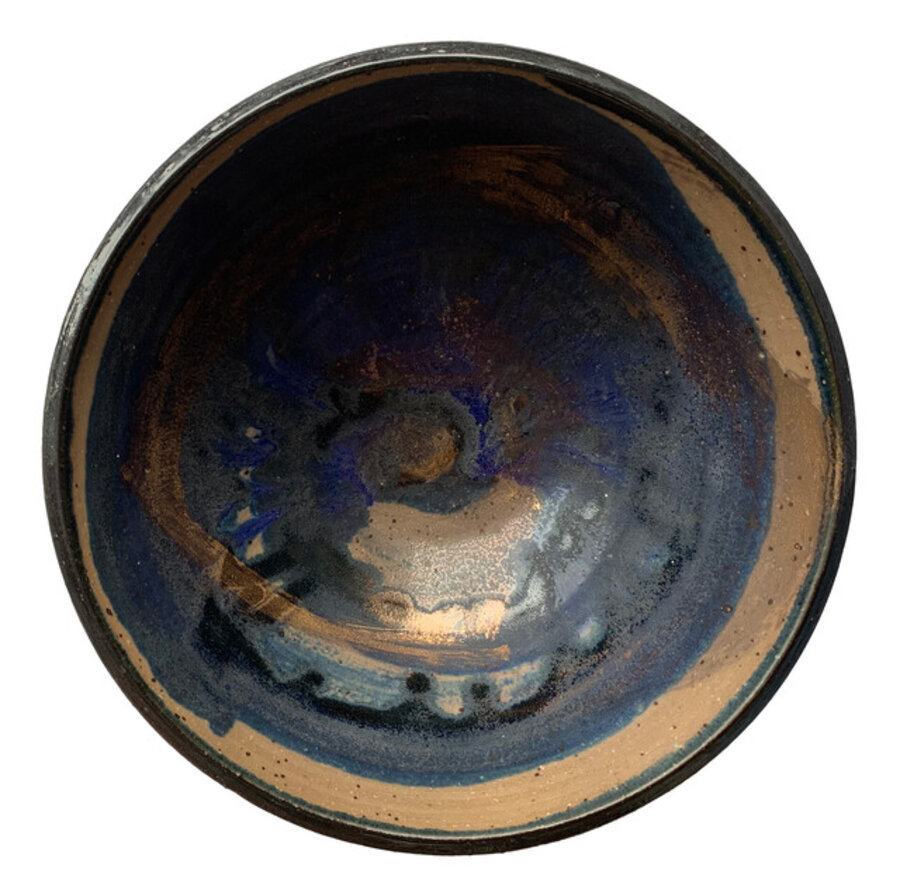 Blue Iridescent Bowl