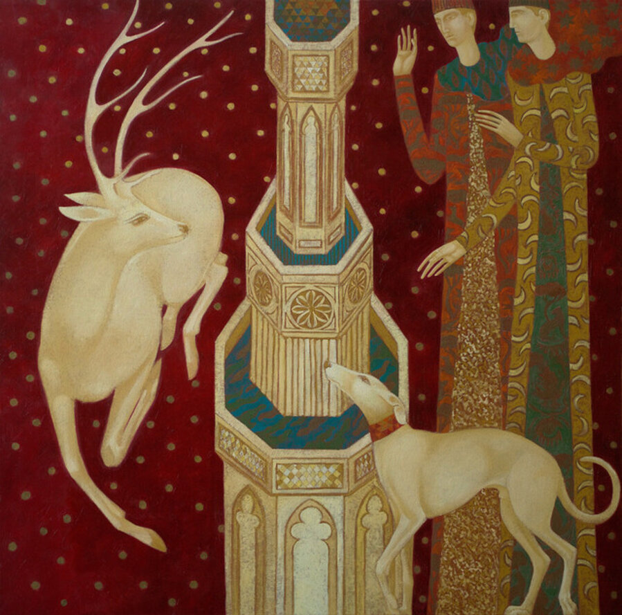 White Deer Fountain