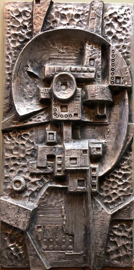 Gunther Gerzso, ‘Mexican Modernist Master Silvered Cast Abstract Sculpture Relief Gunther Gerzso’, 1970-1979