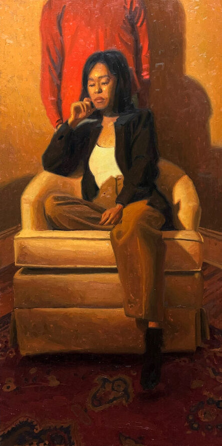 Joshua Antonio Wallace, ‘Woman Sitting on a Couch’, 2023