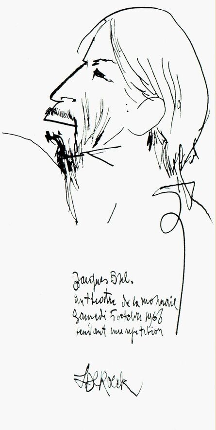 Lucien De Roeck, ‘Jacques Brel’, 1968