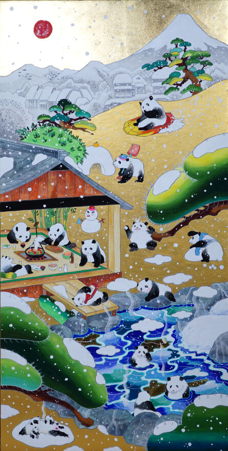 Ryota Unno, ‘Winter of Pandas’, 2022
