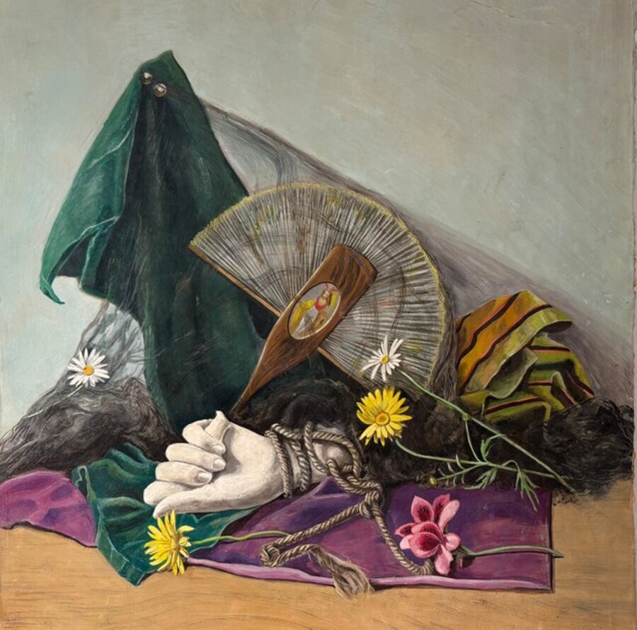 Still life with plaster hand, etc...
