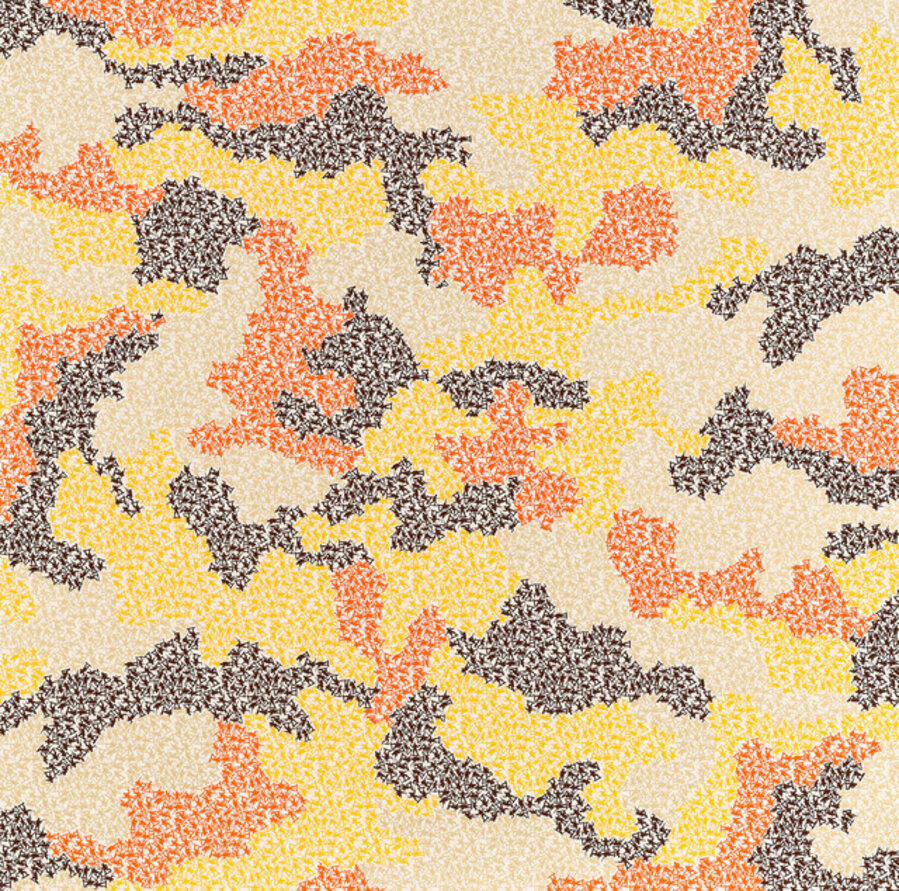 Untitled (Army Men Camouflage, Orange)