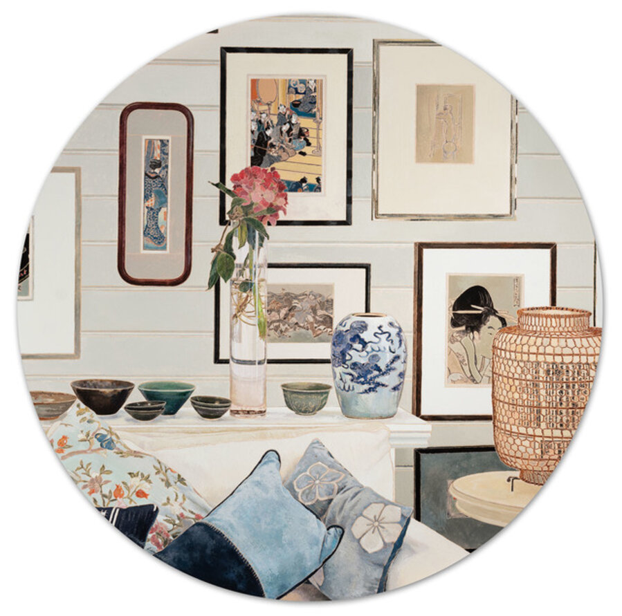 Interior with Chinese Lantern