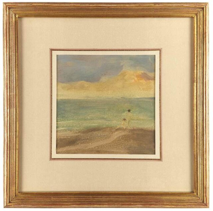 Figures on the shore
