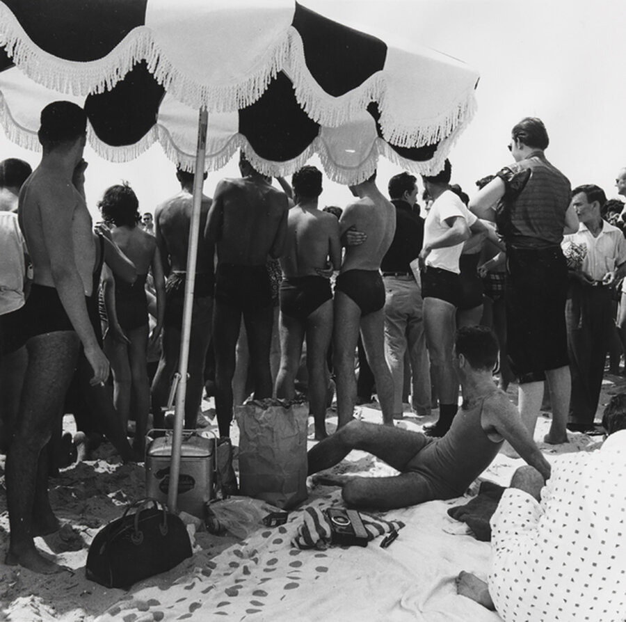 Crowd on the Beach at Riis Park