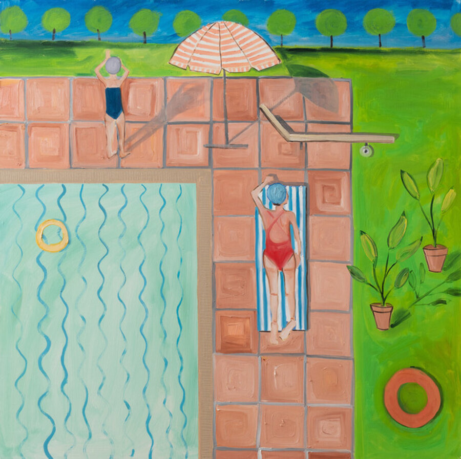 Anxious Bathers