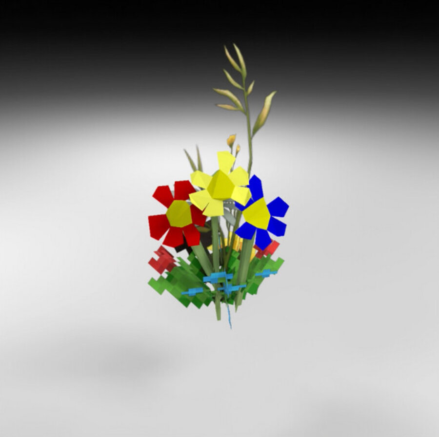 Hand-hacked Bouquet 164