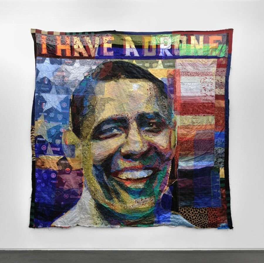 I have a drone (Obama's portrait)