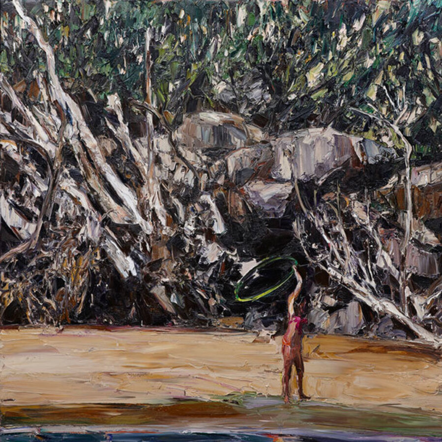 Estuary landscape (hoola-hoop)