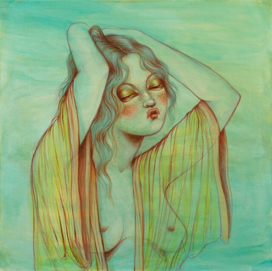 Nude in Lagoon Green