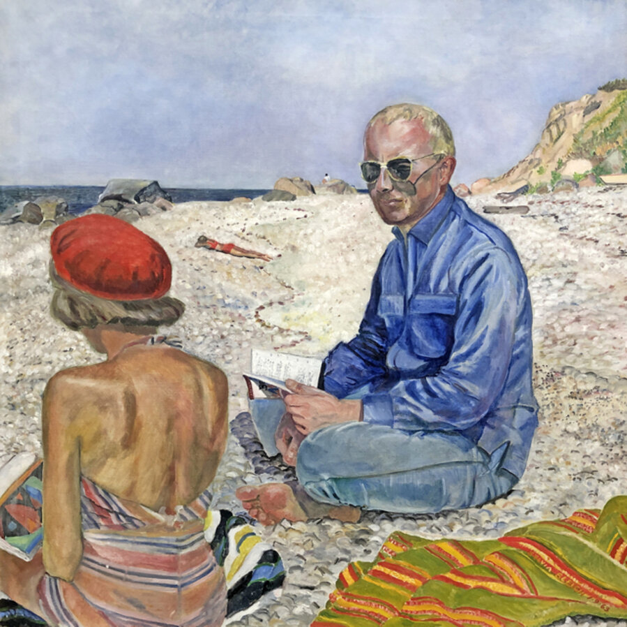 Betty Parsons and Lawrence Alloway at Horton's Point