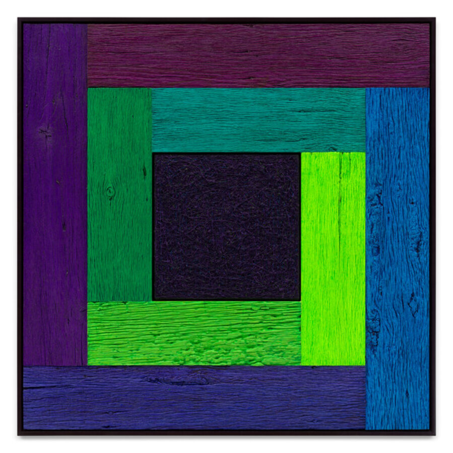 Untitled (Tree Painting-Coencentric, Spectrum Cool)