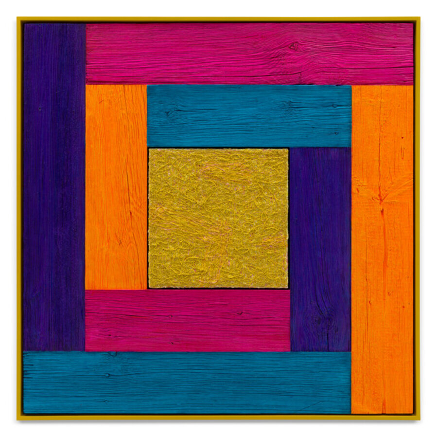 Untitled (Tree Painting-Coencentric, Magenta, Orange, Blue, Indigo)