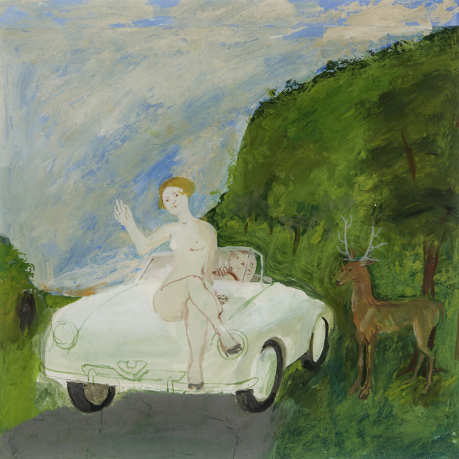 (Nude on Car/Man/Stag)