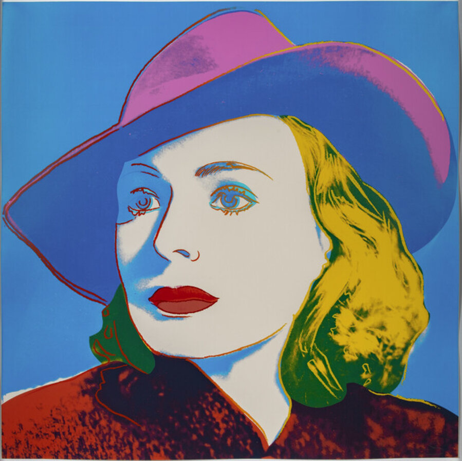 Ingrid Bergman With Hat FS II.315, Signed Screen Print, Edition of 250