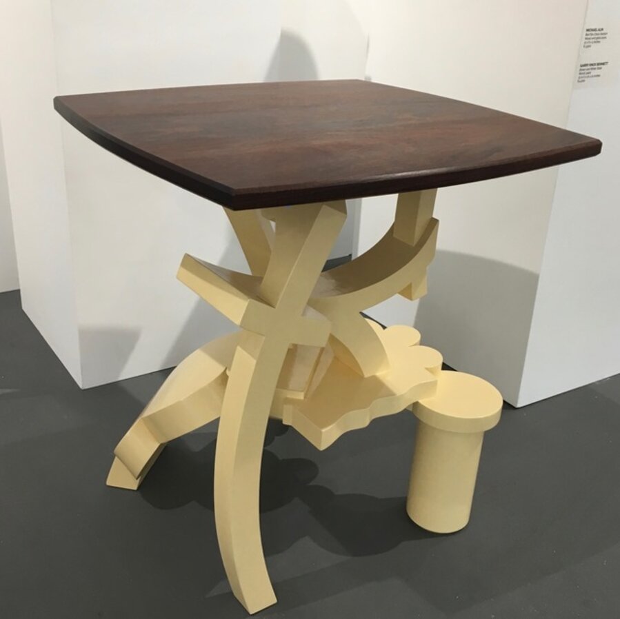 Brown and White Table