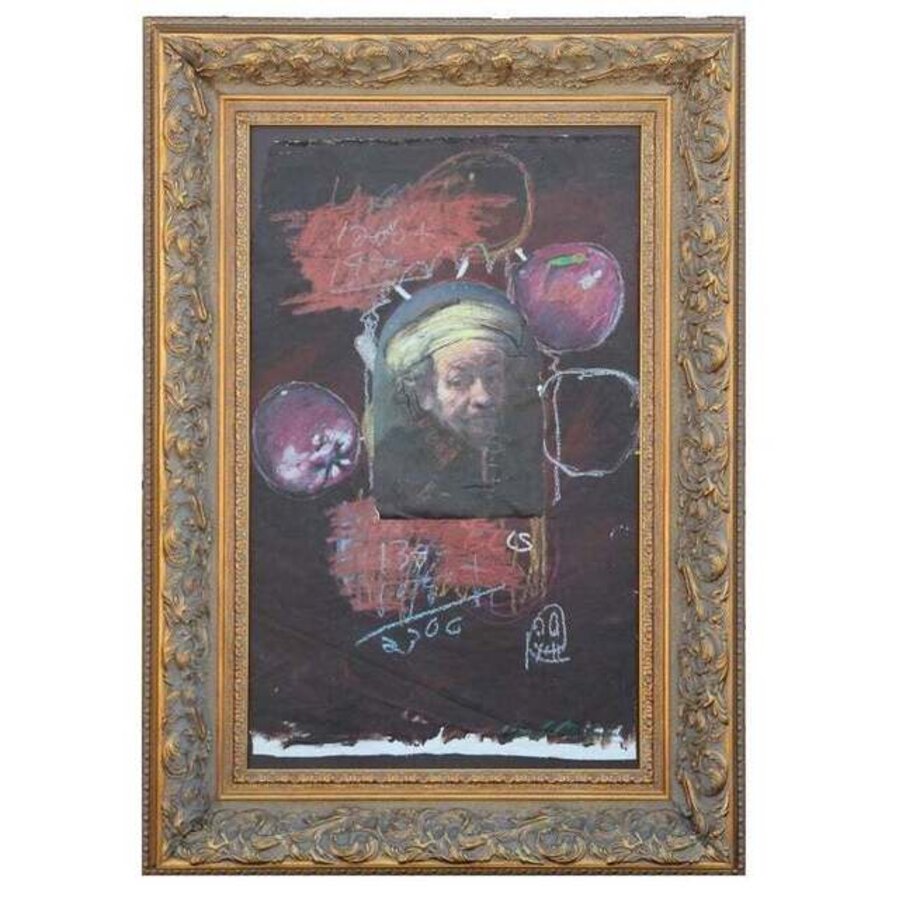 Contemporary Abstract Rembrandt Portrait