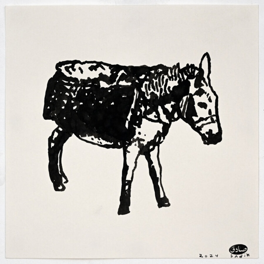 A Donkey in my Studio (1)
