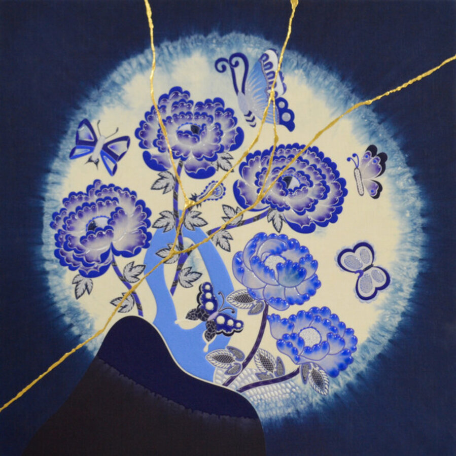 Peony Butterfly - Japan Blue - #1