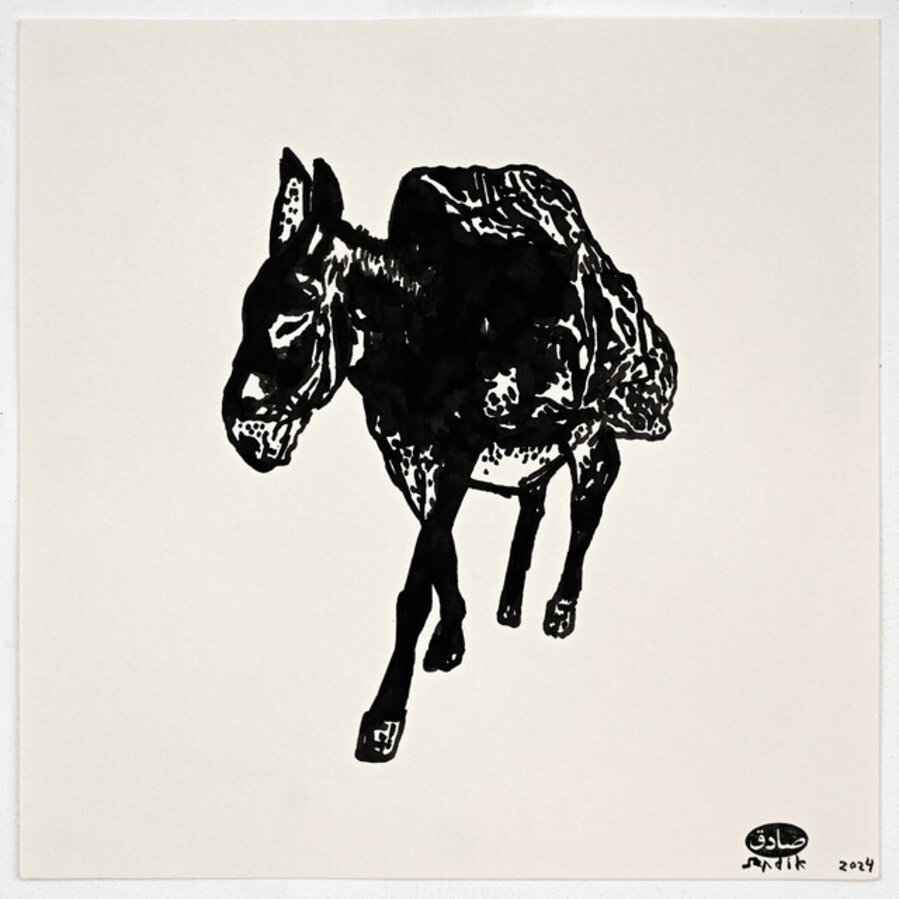 A Donkey in my Studio (10)