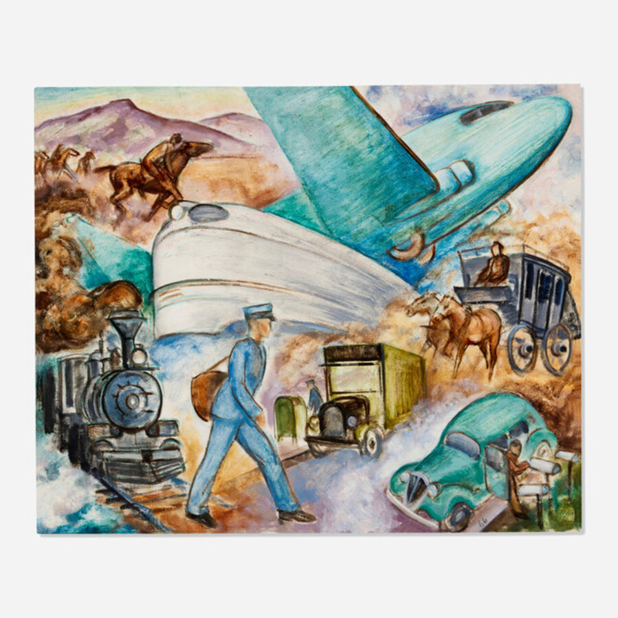Untitled (History of the U.S. Postal Service)