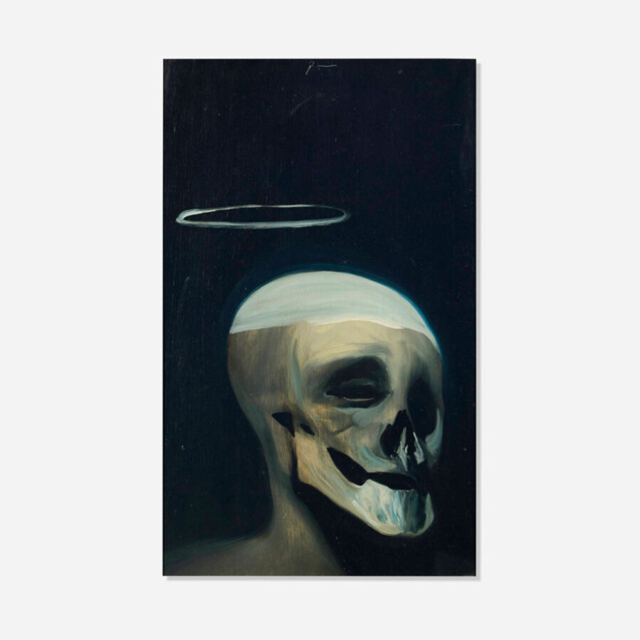 Head Painting (Skull with Halo)