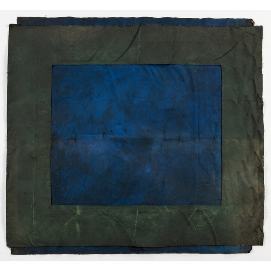 Toile double bleu-vert