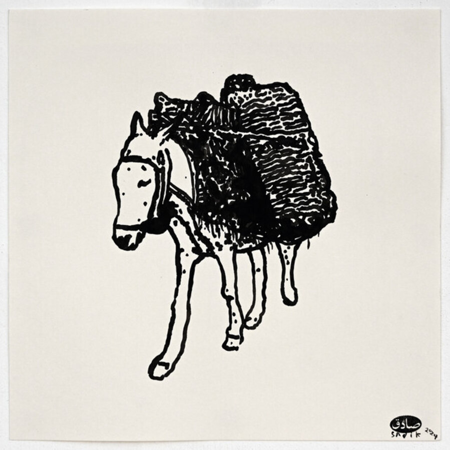A Donkey in my Studio (15)