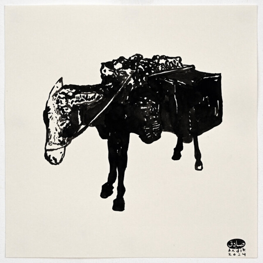 A Donkey in my Studio (7)