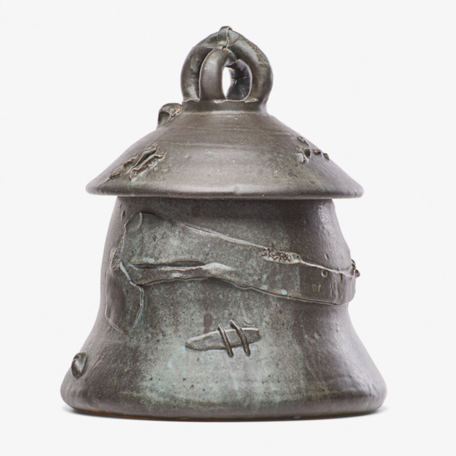 Ashanti lidded vessel, Alfred, NY