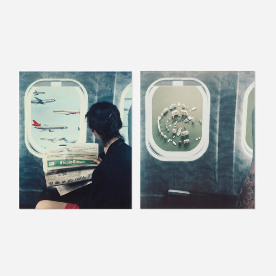 Two works from the Airplane Window series