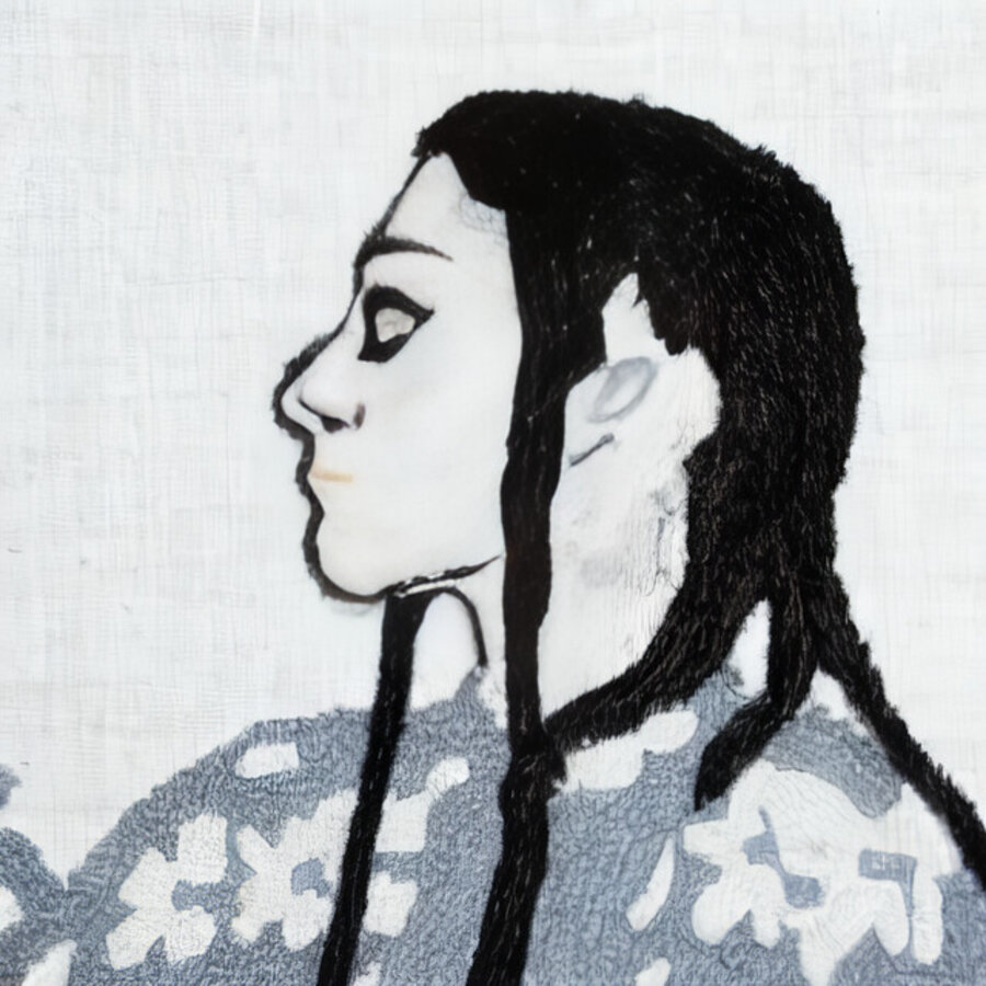 AI Suzani series: Self-exoticisation Archives I, video still I