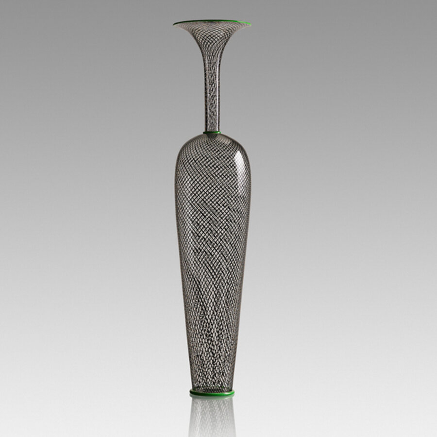 Tall Reticello vase, Seattle, WA