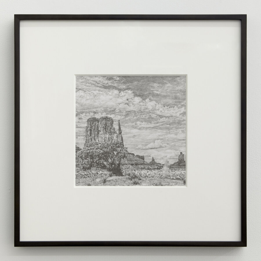 Untitled (Tseng Kwong Chi, Monument Valley, Arizona (Facing Rock), 1979)