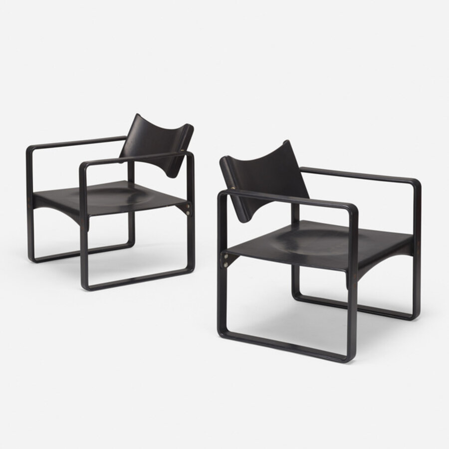 armchairs model 270F, pair