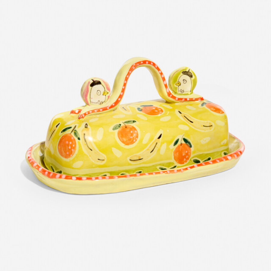 Party Hat or Beret? Butter Dish