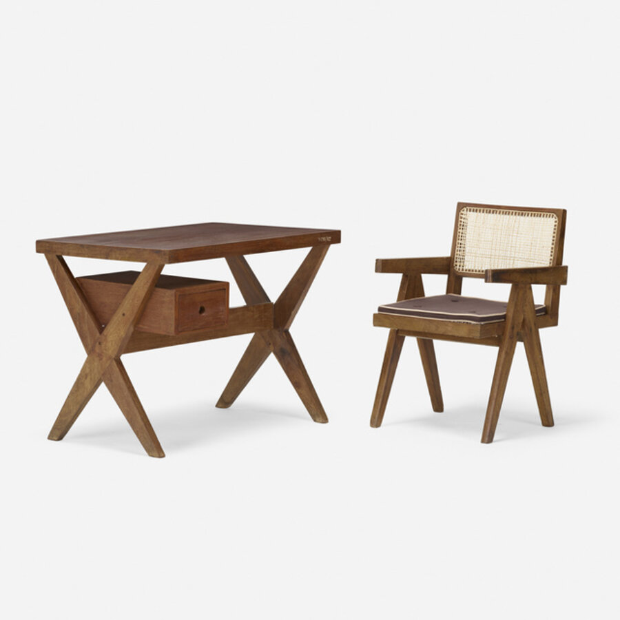 desk and chair from Chandigarh