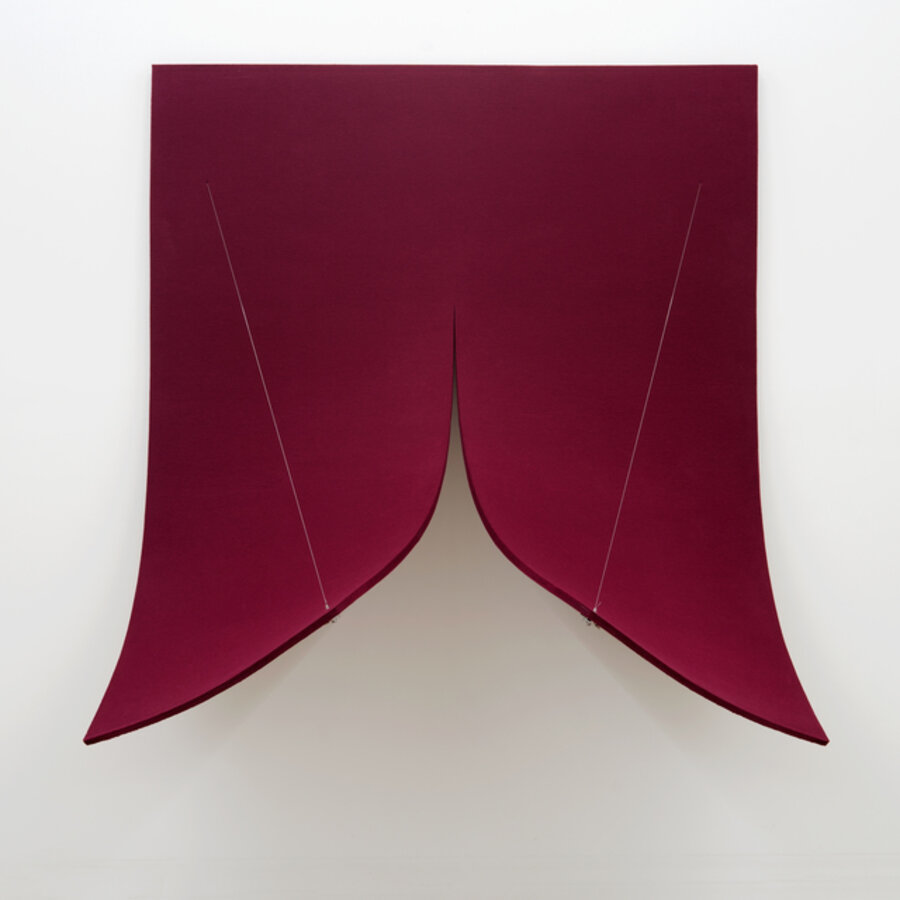 Work On Felt (Variation 8) Bordeaux