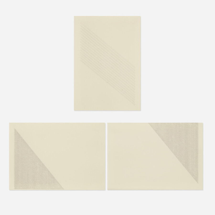 Adler Drawings #25-26 (diptych) and Adler Drawings #32 (two works)