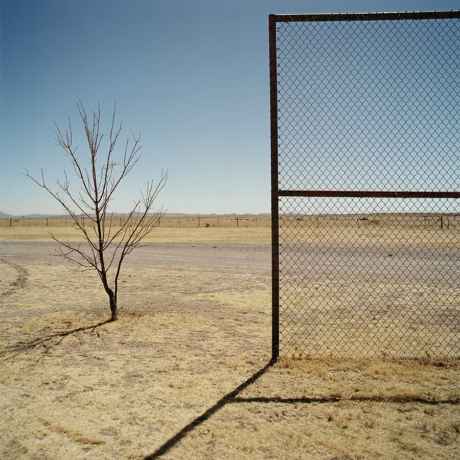 Backstop. Marfa, Texas