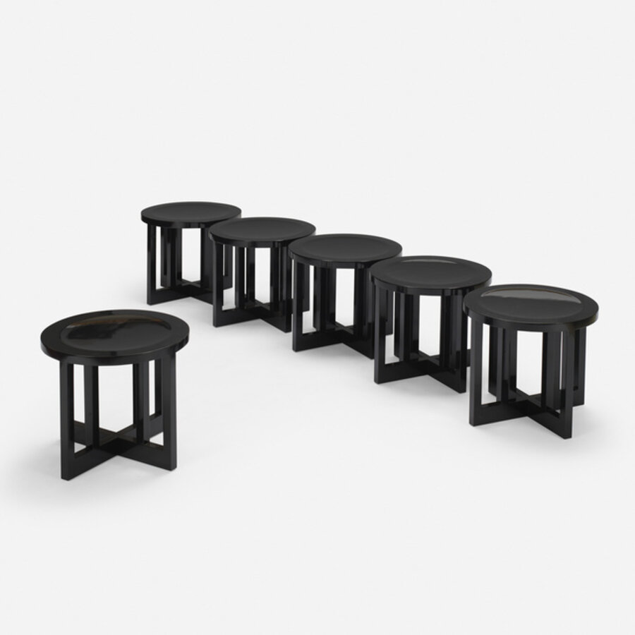 Low Stools model 820Y, set of six